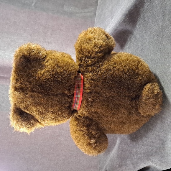 Gund "Mac" McIntosh Cancer Charity Teddy Bear with Tartan Bow VG 17" - Picture 4 of 11